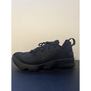 NIKE LeBron 14 Low Triple Black Size 10 Men's Basketball‎ Shoes 878636-002